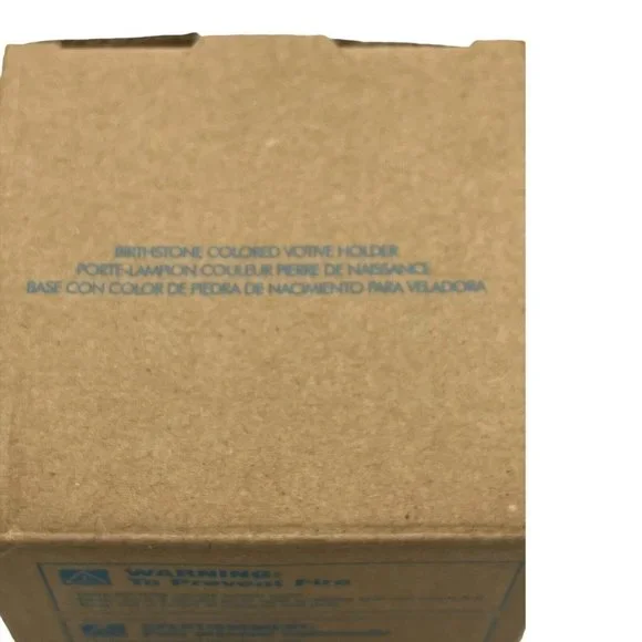 Avon Sparkle Birthstone Colored Votive Tea Light Holder Pink June NOS - Picture 4 of 7